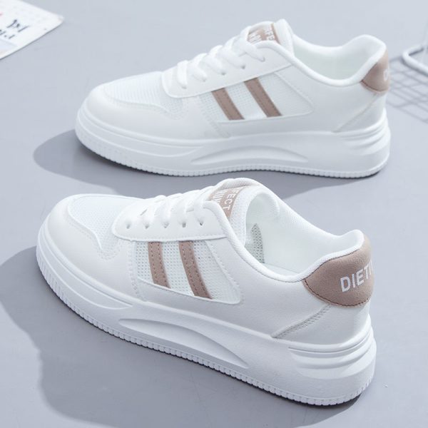 Women's All-matching Casual Sports Leather Summer White Sneakers Internet Celebrity - Image 8
