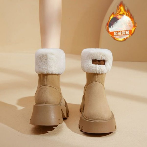 New Women's Winter Fleece-lined Thickening Thermal Cotton Shoes - Image 6