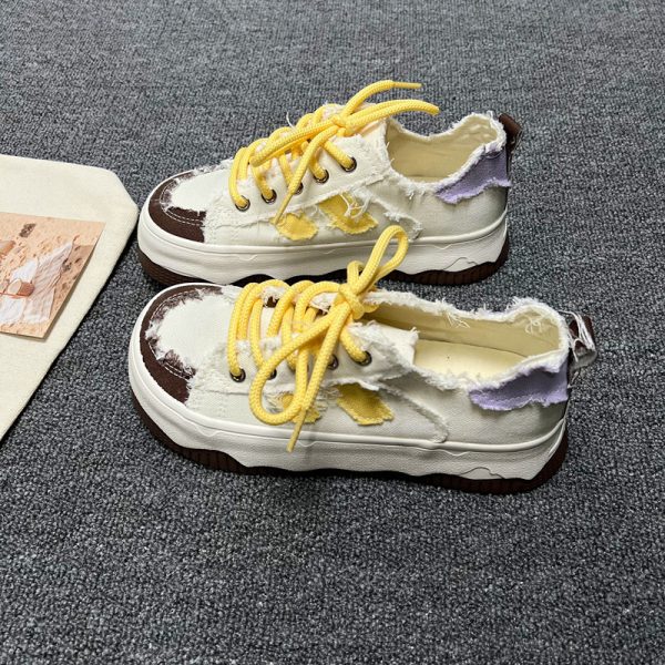 Mango Head Platform White Shoes - Image 7