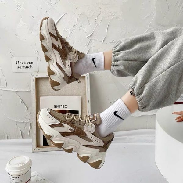 Autumn And Winter New Women's Colorblock Sneakers - Image 4