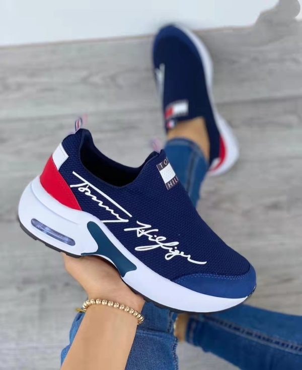 Air Cushion Lazy Dad Shoes Slip-on Sneakers For Women - Image 7