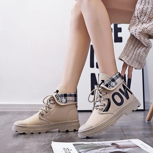 New All-match High-top Girls Canvas Short Boots Women's Shoes - Image 10