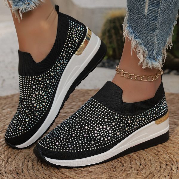 Spring Flyknit Slip-on Casual Mesh Breathable Sock-like Shoes - Image 8
