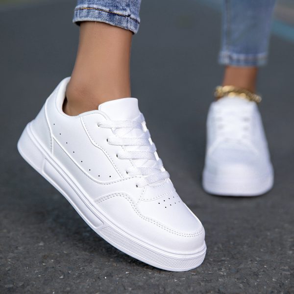 Breathable White Korean Casual Sneaker Breathable - Image 4