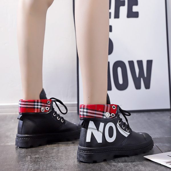 New All-match High-top Girls Canvas Short Boots Women's Shoes - Image 9