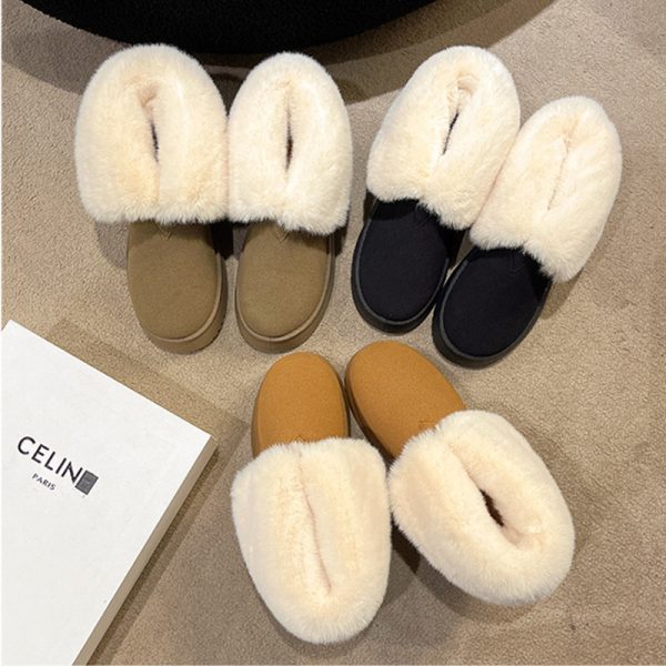 Winter Warm Snow Boots New Fashion Foldable Fleece Cotton Shoes For Women Plus Velvet And Thickened Plush Ankle Boots - Image 6