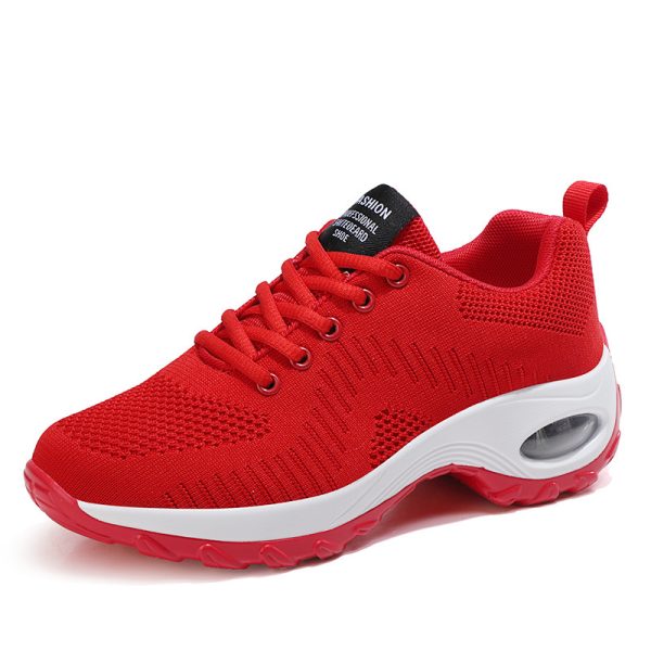 Round Toe Front Lace-up Women's Low Top Mesh Sneakers - Image 4