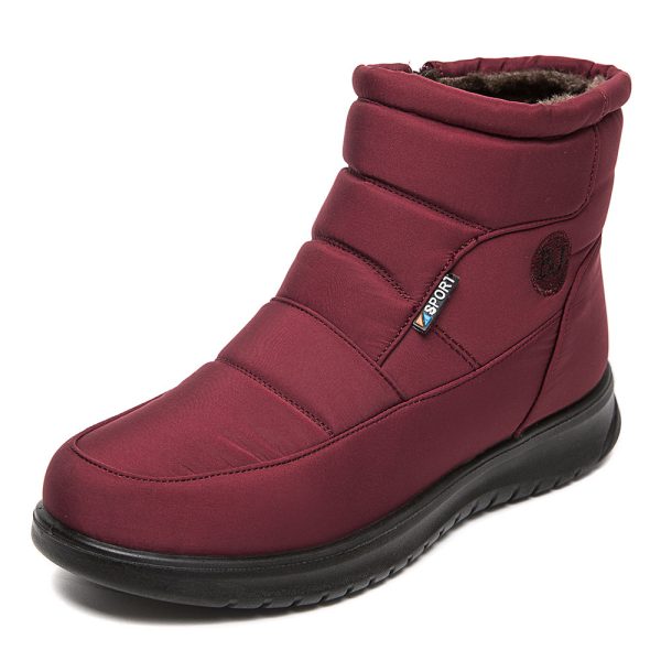 Ankle Boots For Women Non-slip Waterproof Snow Boots Flat Heels Warm Shoes - Image 7