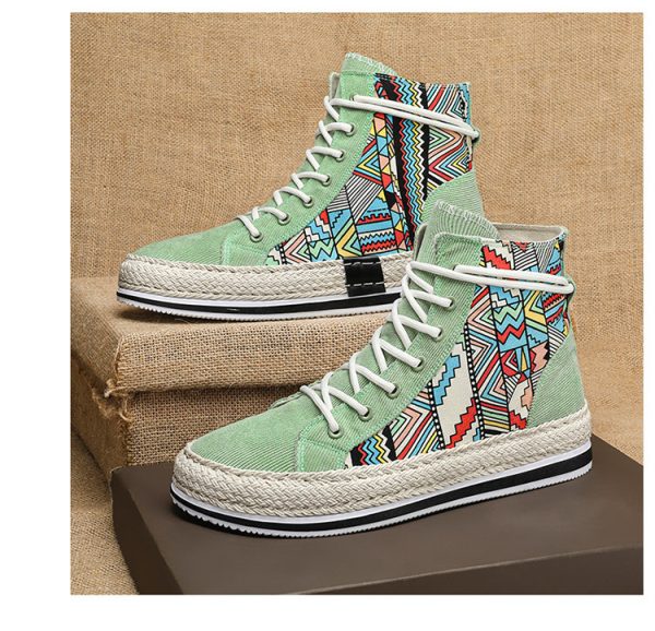 High-top Canvas Casual Board Shoes - Image 5