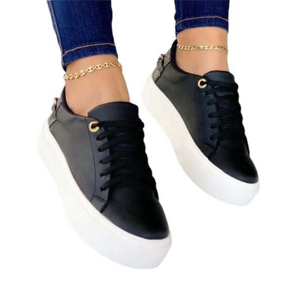 Sneakers Casual Women's White Shoes - Image 3