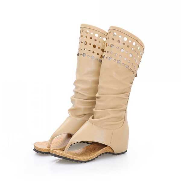 Spring And Summer Casual Flat Toe Sandal Boots - Image 2
