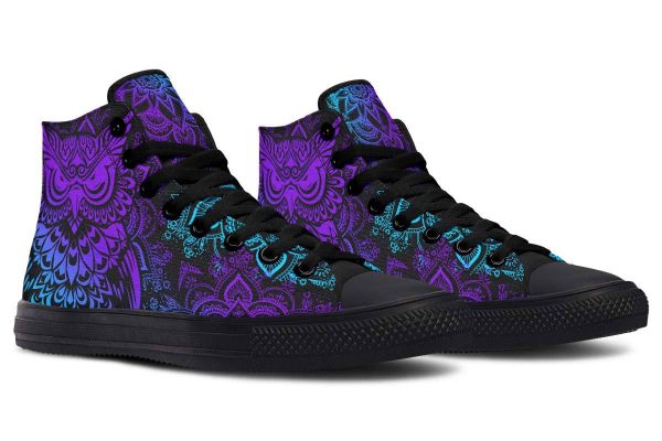 Printed Couple High-top Canvas Shoes - Image 4