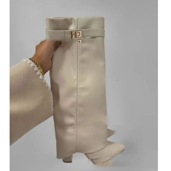 Lock Pants Boots Knight Boots Mid-calf - Image 5