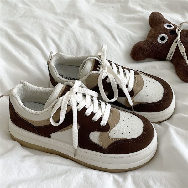 Special-interest Design Height Increasing Big Toe Double Color Plate Shoes - Image 5
