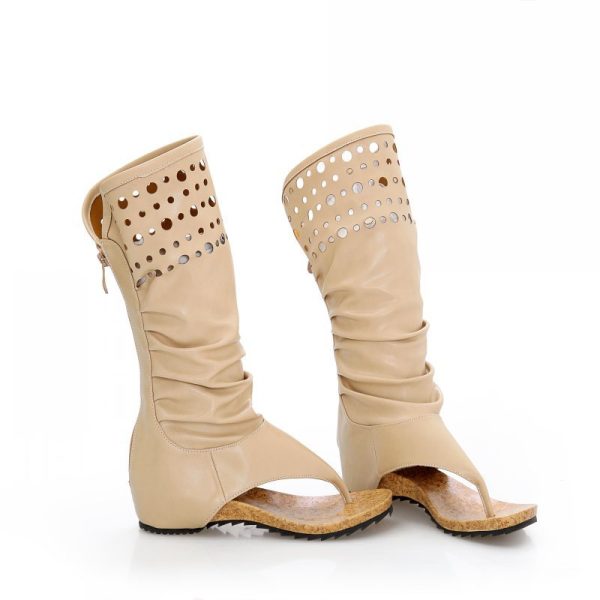 Spring And Summer Casual Flat Toe Sandal Boots - Image 4