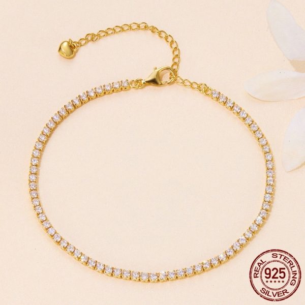 S925 Silver Refined Zircon Bracelet - Image 2