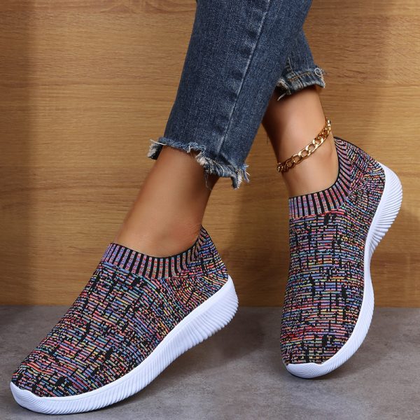 Sports Running Flying Woven Shoes Men's And Women's New Sports Shoes Men's And Women's - Image 3