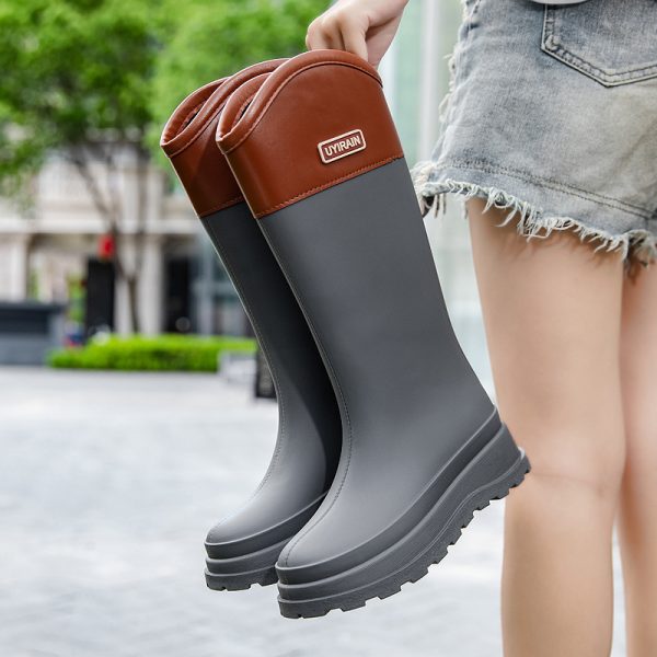 New High Tube Stylish Rain Boots Outdoor Waterproof - Image 7