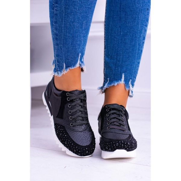 New Leisure Rhinestone Fashion Plus Size Women's Sports Running Shoes - Image 2