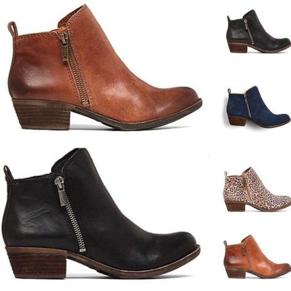Women's Chunky Heel Shoes Plus Size - Image 6