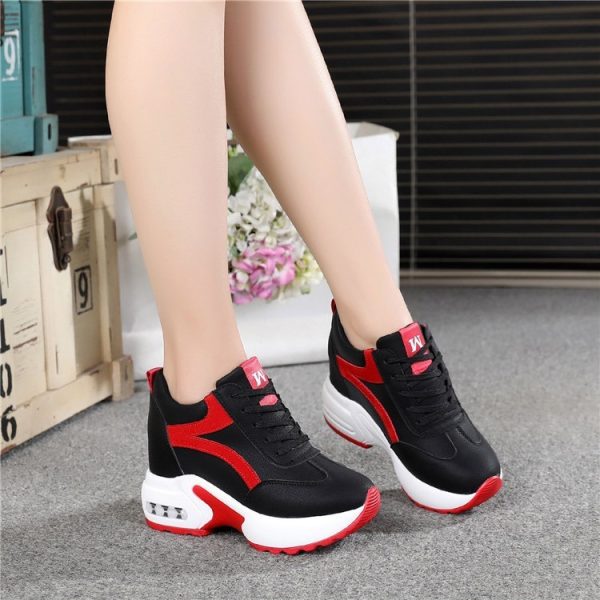 Women's Sports Height Increasing Insole Wedge Platform Shoes - Image 7