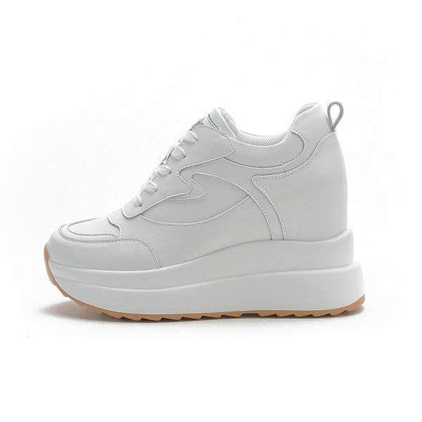 New 10cm High Casual Shoes For Women With Thick Soles And Plush To Keep Warm - Image 4
