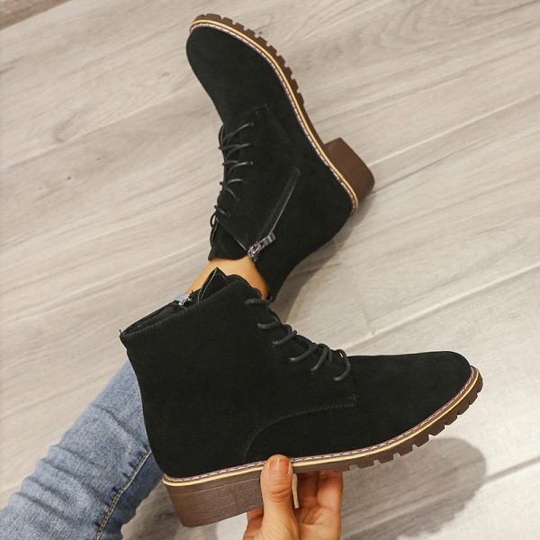 Short Boots Women Round Toe Martin Boots Women - Image 3