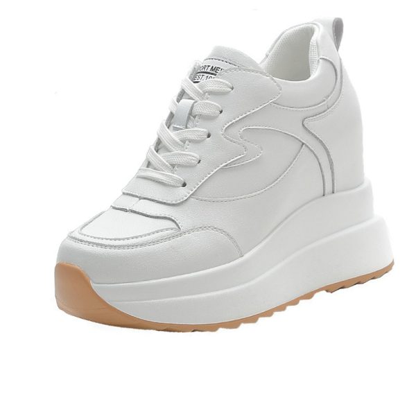 New 10cm High Casual Shoes For Women With Thick Soles And Plush To Keep Warm - Image 8