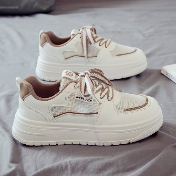 Platform White Shoes Minority All-match Running Leisure Sneakers - Image 4
