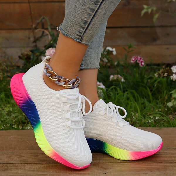 Women's Plus Size Rainbow Low Stretch Pumps - Image 7
