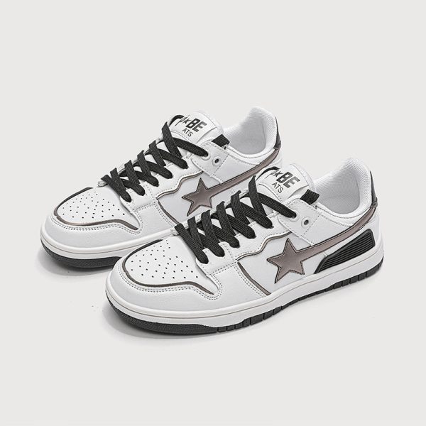 Contrast Color Sports Women's Versatile Retro Flat Casual Shoes - Image 6