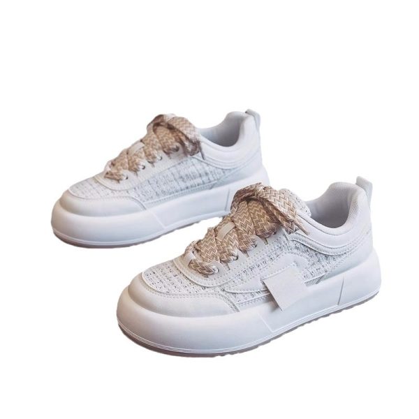 Thick Bottom Spring And Autumn Milk Fufu Show Feet Little Wild Original Niche Sports Board Shoes - Image 8