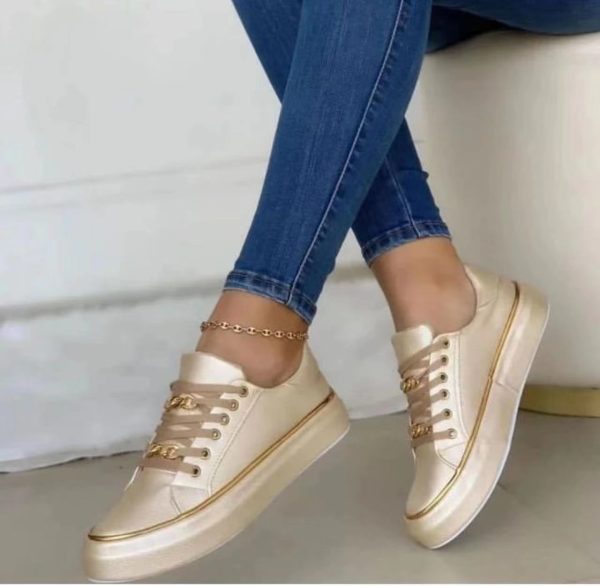 Women's Platform Chain Sports Style Low-top Shoes - Image 2