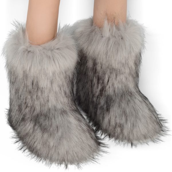 Flat Heel High-top Warm Mid-calf Snow Boots - Image 5