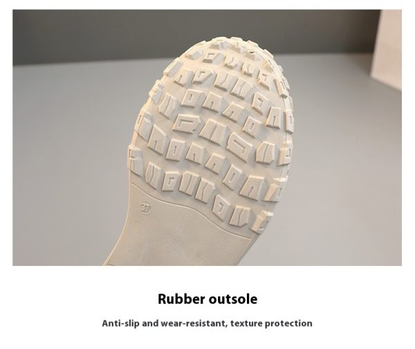 Round Toe Shoes Platform Height Increasing Casual Sneakers - Image 10