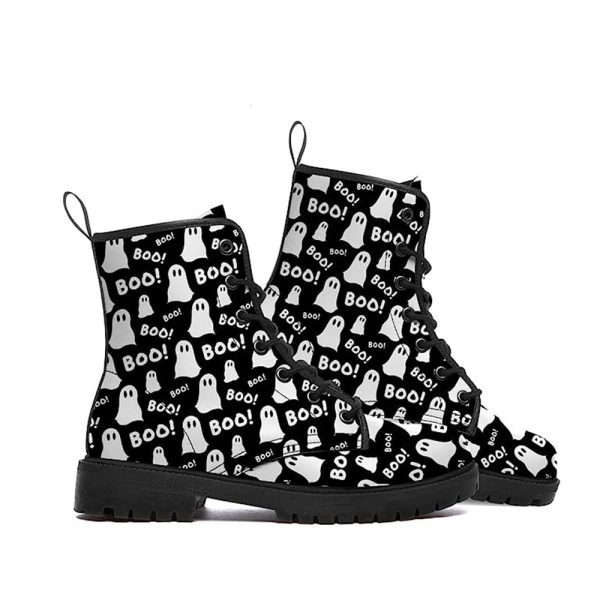 Women's Fashion Halloween Cartoon Printed Boots - Image 7