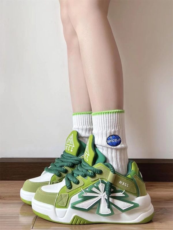 Niche Bread Korean Style Thick Bottom Heightened Daddy Shoes - Image 5