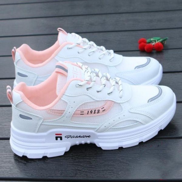 Dad Shoes Women's Summer Breathable Mesh Thin Student Board Shoes - Image 3