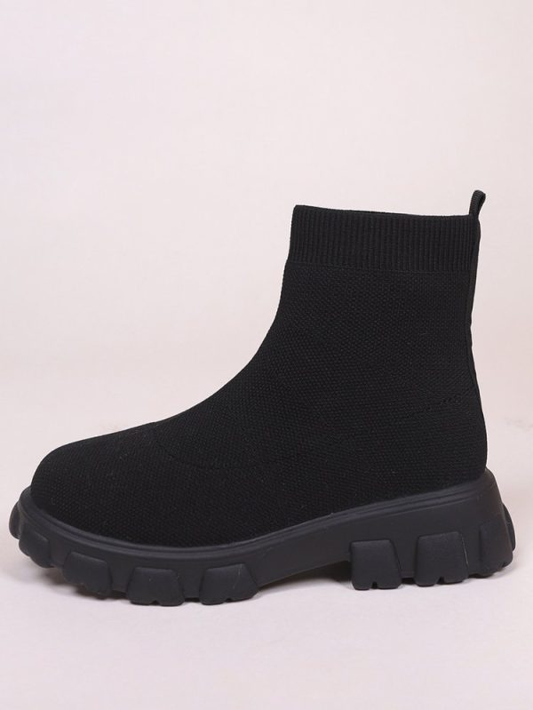 Fashion Ankle Boot Low Heel Sock Boots For Women - Image 7