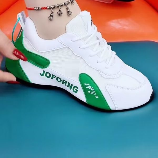 All-match Soft Bottom Double Net Breathable Clunky Sneakers - Image 3