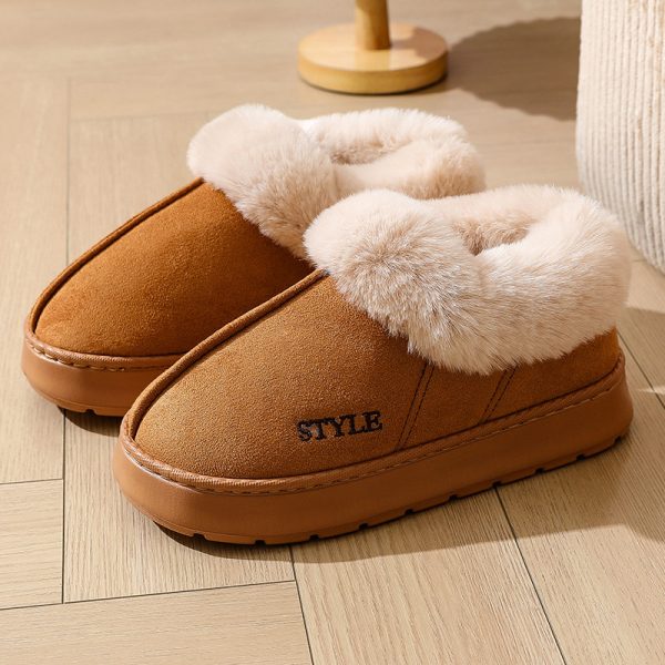 New Suede Cotton Slippers Warm Non-slip Snow Boots - Image 6