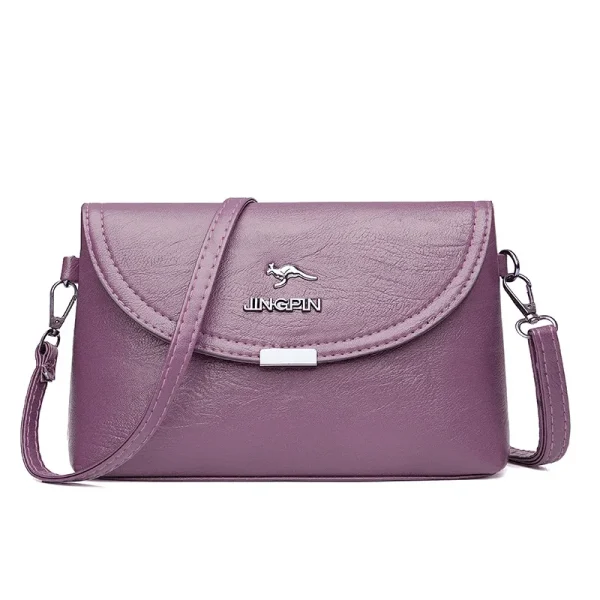 Women's Crossbody Shoulder Bag 2024 New High-end and Elegant Ladies Small Solid Color PU Bag Cross-border Foreign Trade Handbag - Image 2