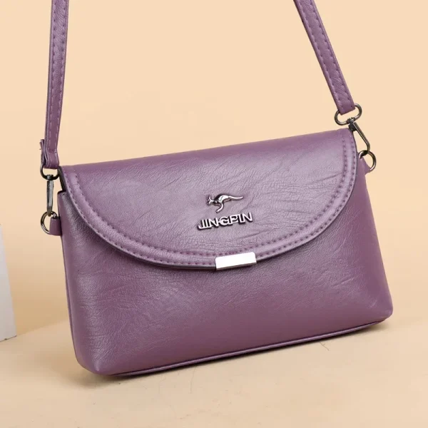 Women's Crossbody Shoulder Bag 2024 New High-end and Elegant Ladies Small Solid Color PU Bag Cross-border Foreign Trade Handbag - Image 5