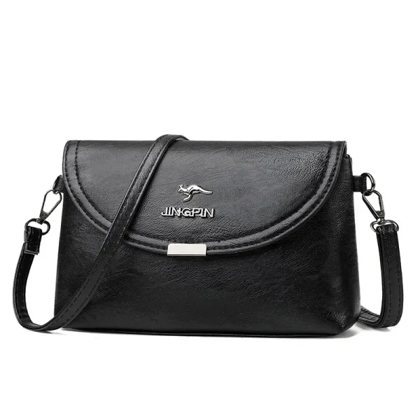 Women's Crossbody Shoulder Bag 2024 New High-end and Elegant Ladies Small Solid Color PU Bag Cross-border Foreign Trade Handbag - Image 3
