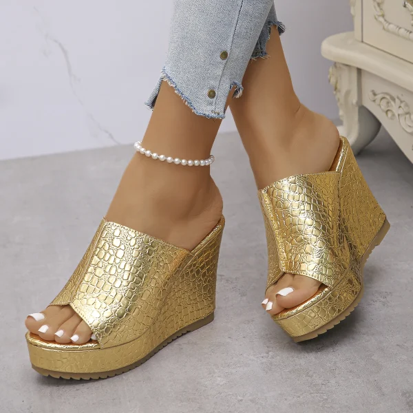 2025 Wedge Women Sandals Summer Retro Clip Toe Platform Sandals Woman Plus Size Trend Thick Bottom Shoes Women Zapatos De Mujer - Image 3