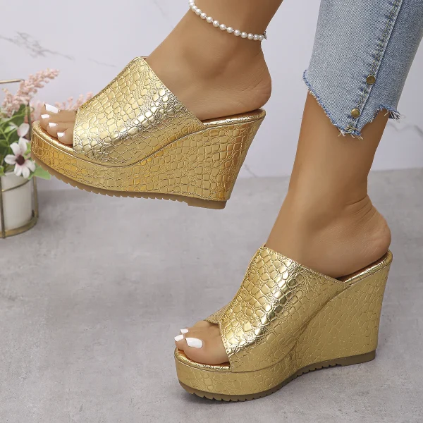 2025 Wedge Women Sandals Summer Retro Clip Toe Platform Sandals Woman Plus Size Trend Thick Bottom Shoes Women Zapatos De Mujer - Image 2