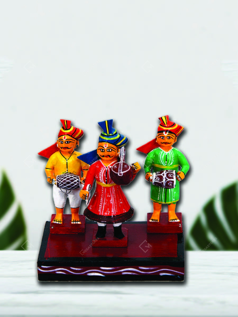 Wooden Burra Katha Kondapally Toy by Adilakshmi To