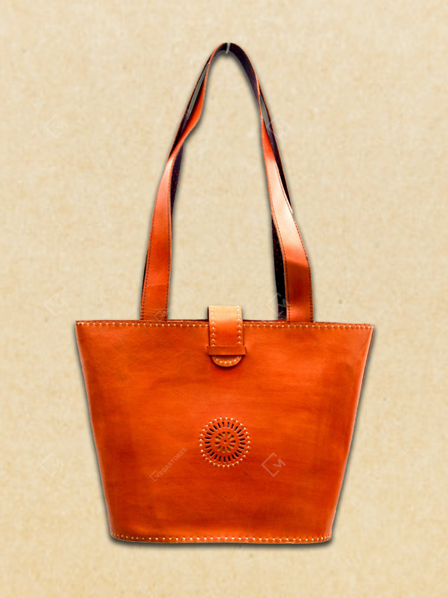 Anchal Bijalni's Brown Leather Shankar Bag with ma