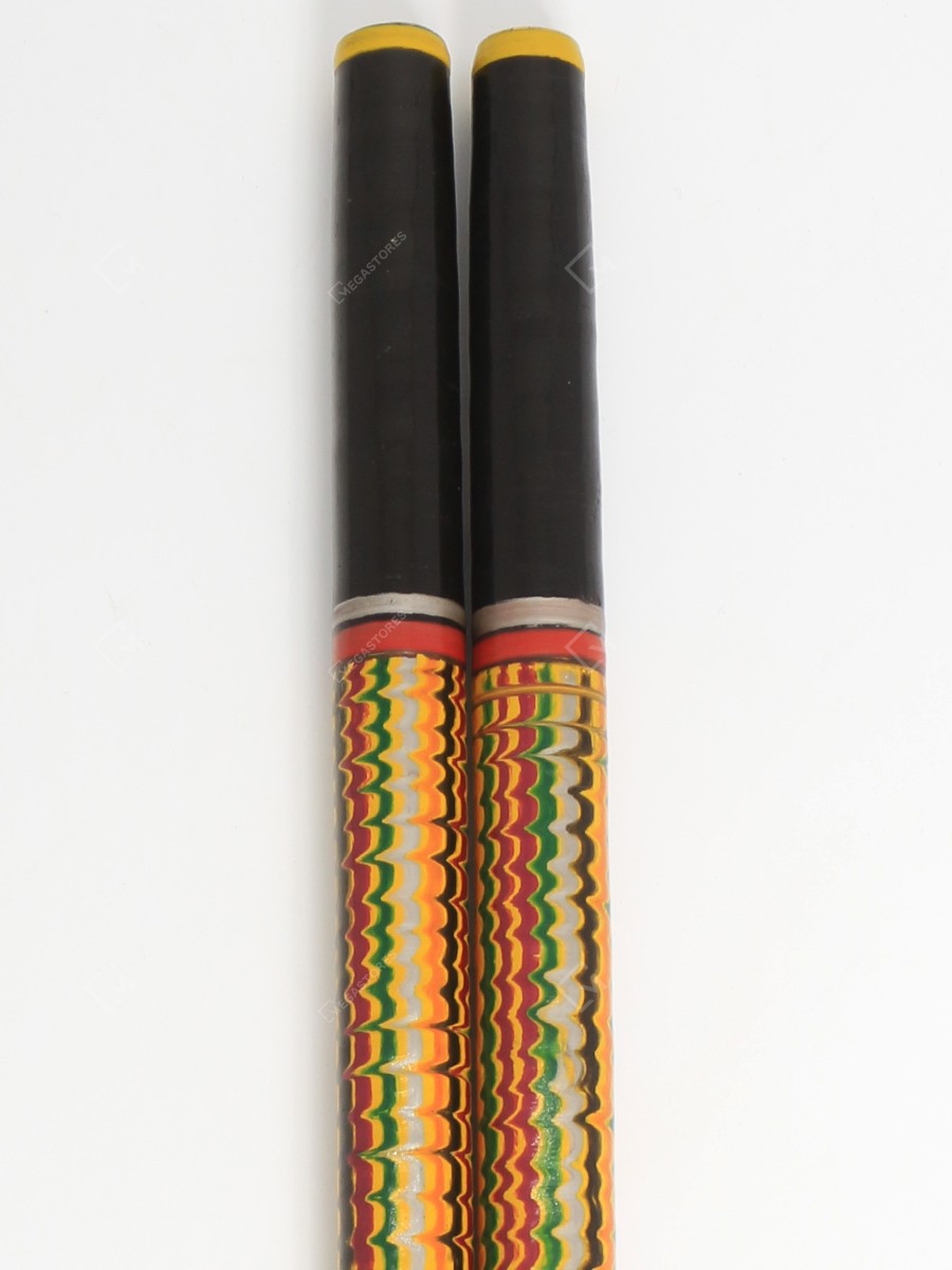 Megastores - Khamir's Traditional Lacquers 12 inches Black Dandiya Sticks, image size:900x1200