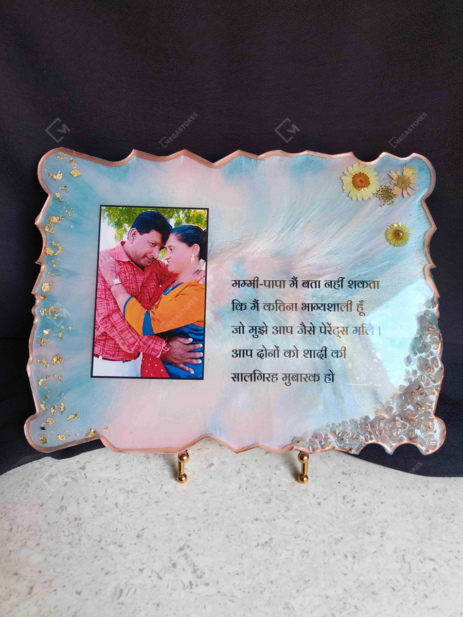 2Pcs Mini Resin Photo Frames – Cute Pink & Blue Onesie Shape For Baby Shower Favors & Keepsakes